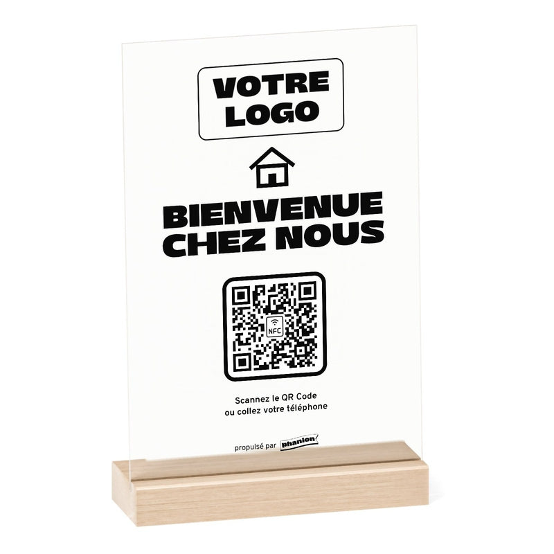 Plaque Accueil « Bienvenue chez nous » Acrylique