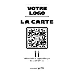 Plaque menu La carte personnalisée en acrylique