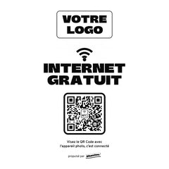 Plaque wifi Internet gratuit personnalisée en acrylique