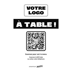Plaque menu À table personnalisée en acrylique