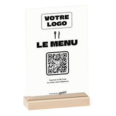 Plaque menu Le menu personnalisée en acrylique