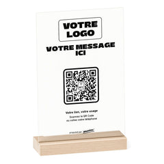 Plaque sur mesure Votre message ici personnalisée en acrylique