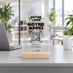 Plaque sur mesure personnalisée en acrylique dans une agence