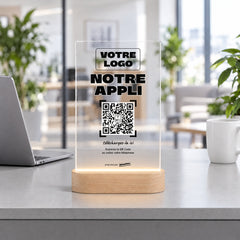 Plaque sur mesure personnalisée LED dans une agence