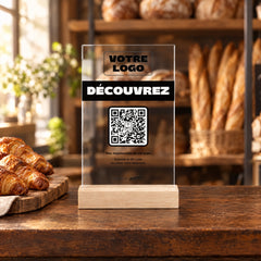 Plaque sur mesure personnalisée en acrylique dans une boulangerie