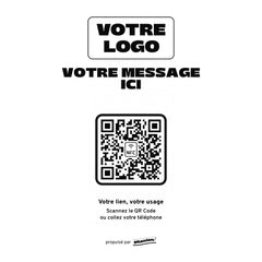 Plaque sur mesure Votre message ici personnalisée LED socle bois