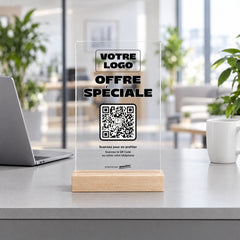 Plaque sur mesure personnalisée en acrylique dans une agence