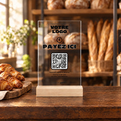 Plaque sur mesure personnalisée en acrylique dans une boulangerie