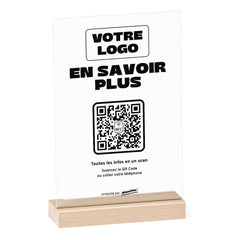 Plaque sur mesure En savoir plus personnalisée en acrylique