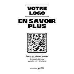 Plaque sur mesure En savoir plus personnalisée LED socle bois
