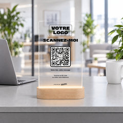 Plaque sur mesure personnalisée LED dans une agence