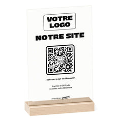 Plaque sur mesure Notre site personnalisée en acrylique