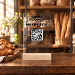 Plaque sur mesure personnalisée en acrylique dans une boulangerie