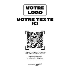 Plaque sur mesure Votre texte ici personnalisée en acrylique