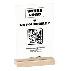 Plaque pourboire Un pourboire ? personnalisée en acrylique