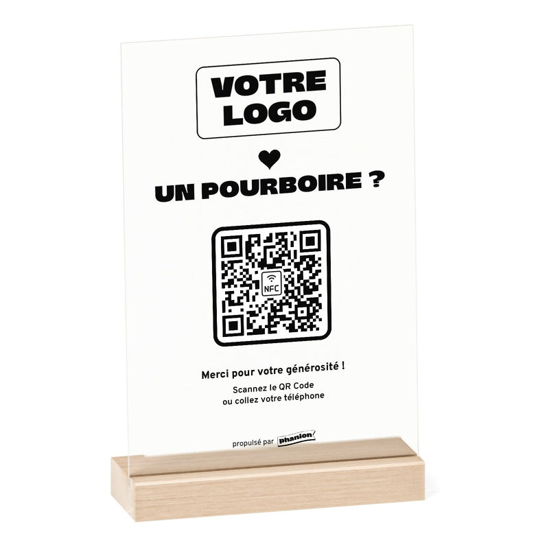 Plaque Pourboire « Un pourboire ? » Acrylique
