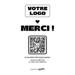 Plaque pourboire Merci personnalisée en acrylique