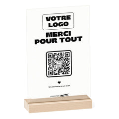 Plaque pourboire Merci pour tout personnalisée en acrylique
