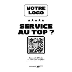 Plaque pourboire Service au top personnalisée en acrylique