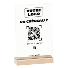 Plaque rendez-vous Un créneau personnalisée en acrylique
