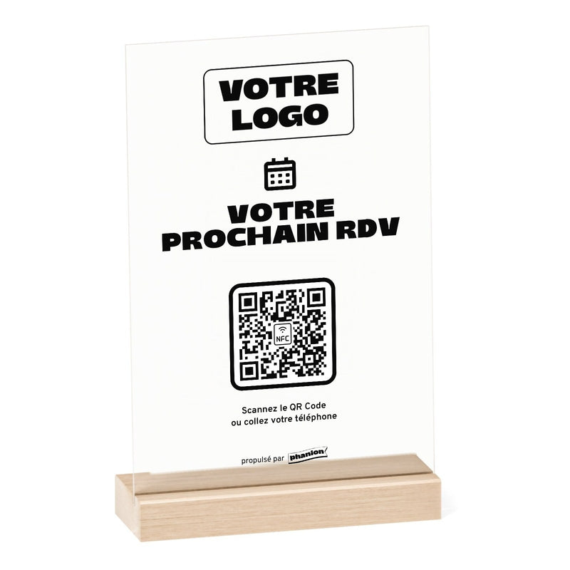 Plaque rendez-vous Votre prochain RDV personnalisée en acrylique