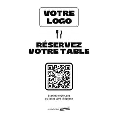 Plaque rendez-vous Réservez votre table personnalisée en acrylique