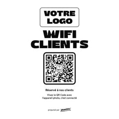 Plaque wifi Wifi clients personnalisée en acrylique