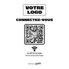 Plaque wifi Connectez-vous au wifi personnalisée en acrylique