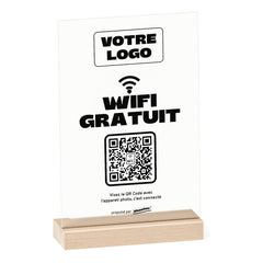 Plaque wifi Wifi gratuit personnalisée en acrylique