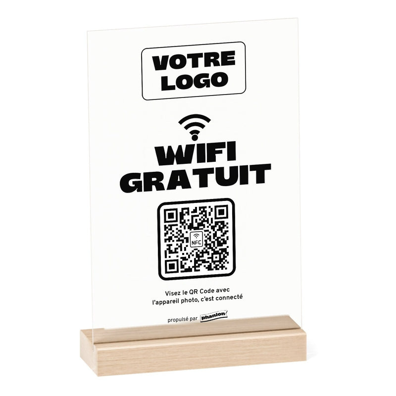 Plaque Wifi « Wifi gratuit » Acrylique