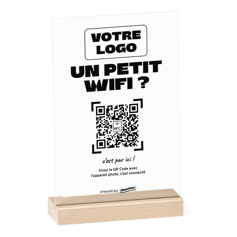 Plaque wifi Un petit wifi personnalisée en acrylique