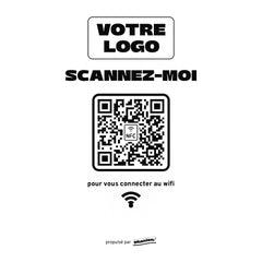 Plaque wifi Scannez-moi pour le wifi personnalisée en acrylique